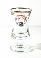 Friesengeist liqueur, the Friesen shot glass, stamper, shot glass, 2cl silver rim small version