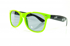 Kleiner Feigling, sunglasses UV 400 Cat.3, party glasses, green version 2021