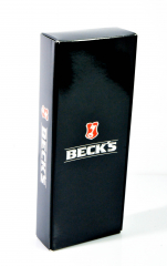 Becks Bier, Socken, Strümpfe Euro Größe 42-46, Freizeit, grau mit Muster