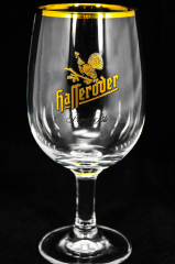 Hasseröder Glas / Gläser, Bierglas Ritzenhoff Tulpe, Goldrand 0,4l