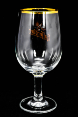 Hasseröder Glas / Gläser, Bierglas Ritzenhoff Tulpe, Goldrand 0,4l
