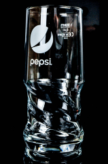 Pepsi Cola, Exclusive Mug Glass Glasses AXL Schwingform 0.4l, white satined