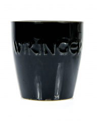 Wikinger Met, Tonbecher, Ton Glas, Tonkrug 0,1l, schwarze Ausführung