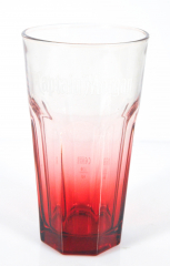 Captain Morgan Rum, long drink glass, glass/glasses New version, satin red 4cl