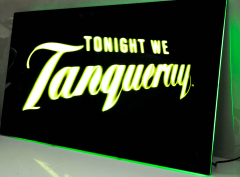 Tanqueray Gin, LED neon sign, Tonight acrylic lighthouse