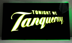 Tanqueray Gin, LED Leuchtreklame, Leuchtwerburg Flatlight Tonight Acryl