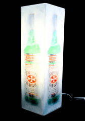 Malteser Aquavit, Ice Leuchtreklame, Leuchtwerbung mit Schalter Bottle on Ice