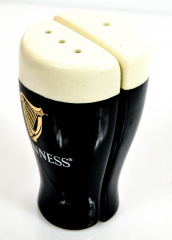Guinness beer, ceramic salt and pepper shakers as a Tullip beer glass