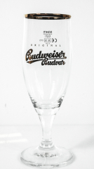 Budweiser Bier, Gläser, Bierglas, Pokalglas Goldschrift, 0,2l Gold Edition