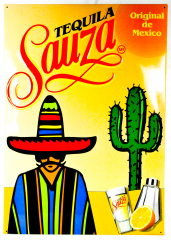 Sauza Tequila, XXXL Blechschild, Werbeschild 90er Jahre GRINGO NEU in OVP
