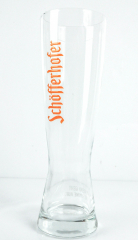 Schöfferhofer Bier, Bierglas / Biergläser im orangen Reliefdruck 0,5l