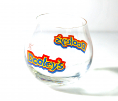 Dooleys Glas / Gläser, Toffee Creme Glas Tipper bunt, Likörgläser, Likörglas 2cl/4cl