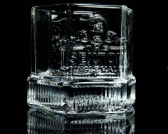 Sexton Irish Whisky Glas / Gläser, Schwerer Tumbler mit starken Fuß im Reliefschliff