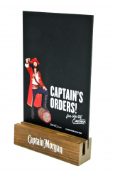 Captain Morgan Rum real wood table display chalk board bar decoration new version
