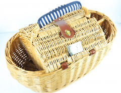 Vilsa water, 2 people picnic basket Picnic Basket 12 pieces real glass / porcelain