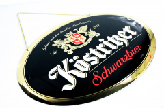 Köstritzer black beer, XXL tap sign, counter sign, tin sign on chain