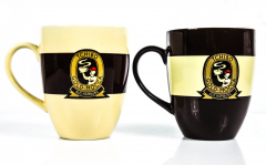 Tchibo coffee, 2 x coffee mug cup special edition Hamburg Gold Mocca rare!