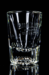 Bulleit Whiskey, Glas Gläser Shotglas Stamper im hochwertigen Reliefschliff