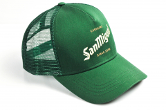 San Miguel beer, baseball cap, hat, peaked cap, green version Cervezas