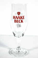 Haake Beck beer, glass / glasses beer glass, cup glass 0.25l Ritzenhoff