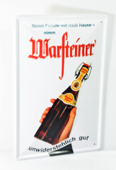 Warsteiner Bier, Pilsener Blechschild, Werbeschild, Reklameschild, Freunde...