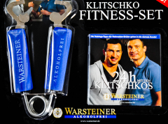 Warsteiner Bier Flaschenöffner als Kraftpresse Klitschko Fitness-Set