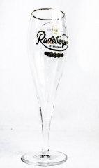 Radeberger Pilsener Glas / Gläser Bierglas / Biergläser, Pokalglas 0,4l Goldrand