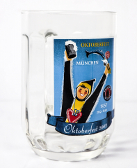 Paulaner Weissbier München Glas / Gläser Oktoberfest 2003 Krug 0,5l Bierseidel