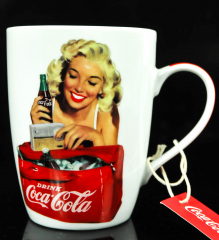 Coca Cola Mug Tea Coffee Cup Mug Glass Yes, Coke YES COKE White Red