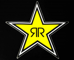 Rockstar Energy, Aufkleber, Sticker, Werbeaufkleber Rockstar Stern