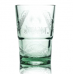 Bacardi Rum Glas / Gläser 0,3l Longdrink Cocktail Kontur Gastro Cuba Libre Palmen