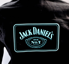 Jack Daniels Whiskey, jeans jacket long men/LED functions/JD festival jacket, size. L NEW Original