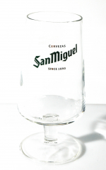 San Miguel Bier, Bierglas, Glas / Gläser Tulpenglas 30cl Cervezas Green