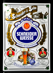 Schneider Weisse Beer, XXL metal sign / beer advertising sign / curved
