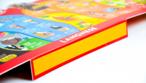 Langnese Eis, Eiskarte 2024 Werbeschild Preistafel Kunststoff / Klebend / Beidseitiger Druck