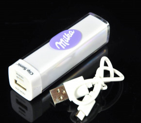Milka Chocolate, Clip Sonic Power Bank 2600 mAh Battery Pack Charger