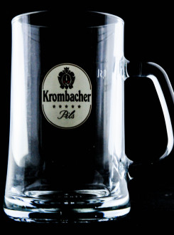 Krombacher beer glass / glasses Exclusiv Seidel 0.3l, beer mug, beer mug