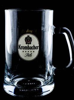 Krombacher Bier Glas / Gläser Exclusiv Seidel 0,3l, Bierseidel, Bierkrug
