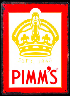 Pimms Gin, tin sign / decorative sign / advertising sign / advertising sign