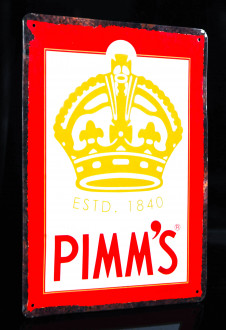 Pimms Gin, Blechschild / Dekoschild / Werbeschild / Reklameschild