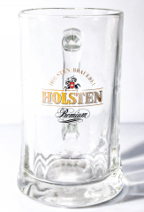 Holsten Pilsener, glass / glasses Premium Seidel, jug, silver golden version Hamburg 0.4l