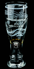 Franziskaner Weissbier Glas / Gläser Effekt Bierglas Hochgenuss Limitierte Edition