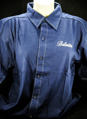 Ballantines Hemd dunkelblau Gr.L mit Logo OVP NEU
