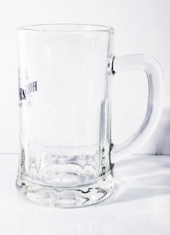 Holsten Pilsener, glass / glasses Premium Seidel, jug, silver black version Hamburg 0.5l