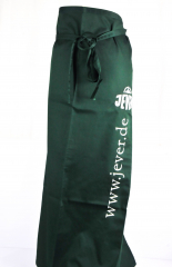 Jever beer apron, bitro apron, waiters apron green with logo Long version